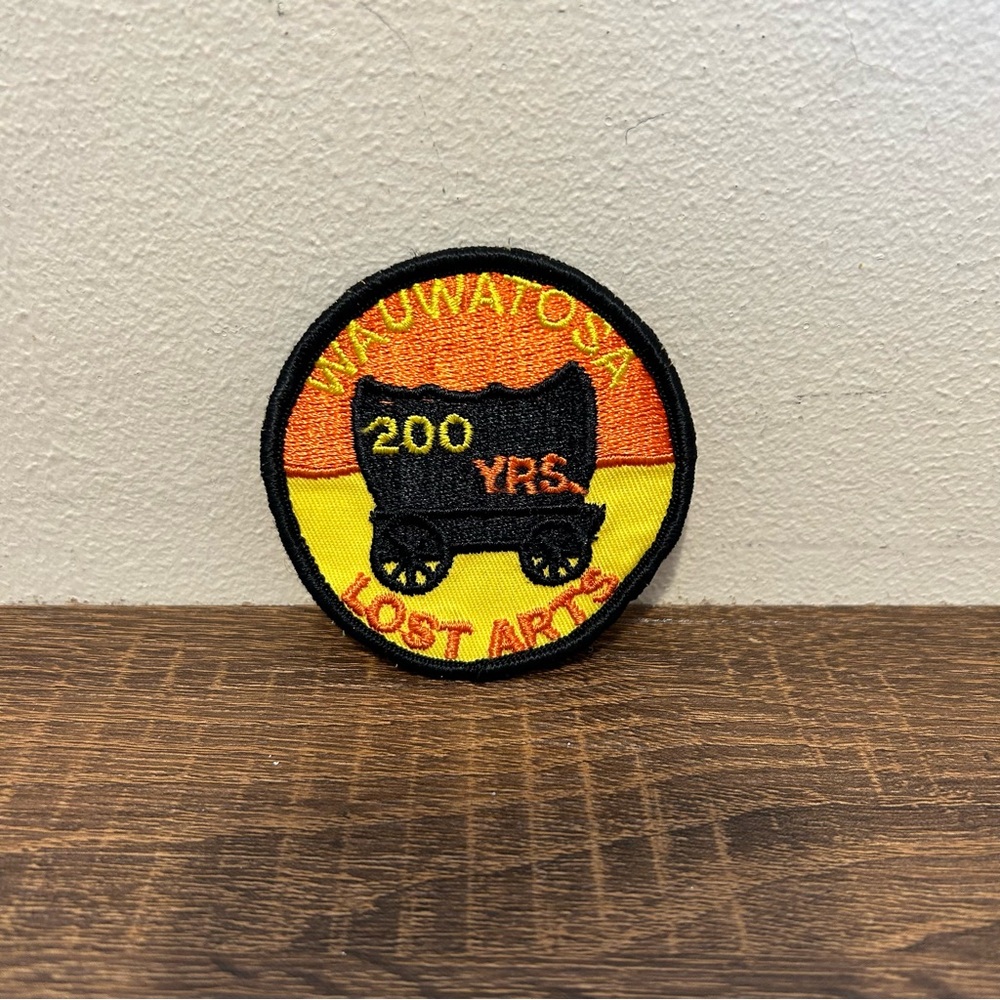 Vintage Wauwatosa Wisconsin 200 Years Lost Arts Patch 3" Round Embroidery